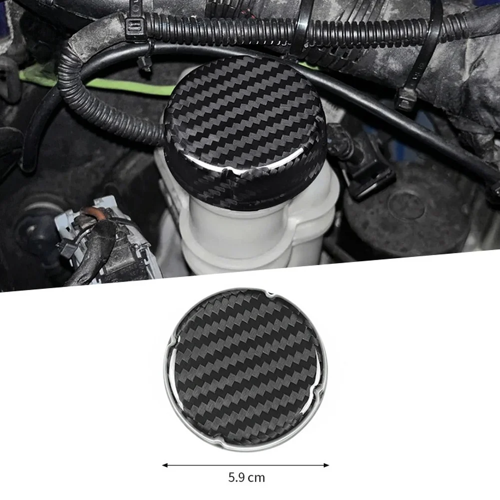 

Крышка бачка тормозной жидкости из карбона для Abarth и Fiat 500 500C 2008-2024, гоночный стиль