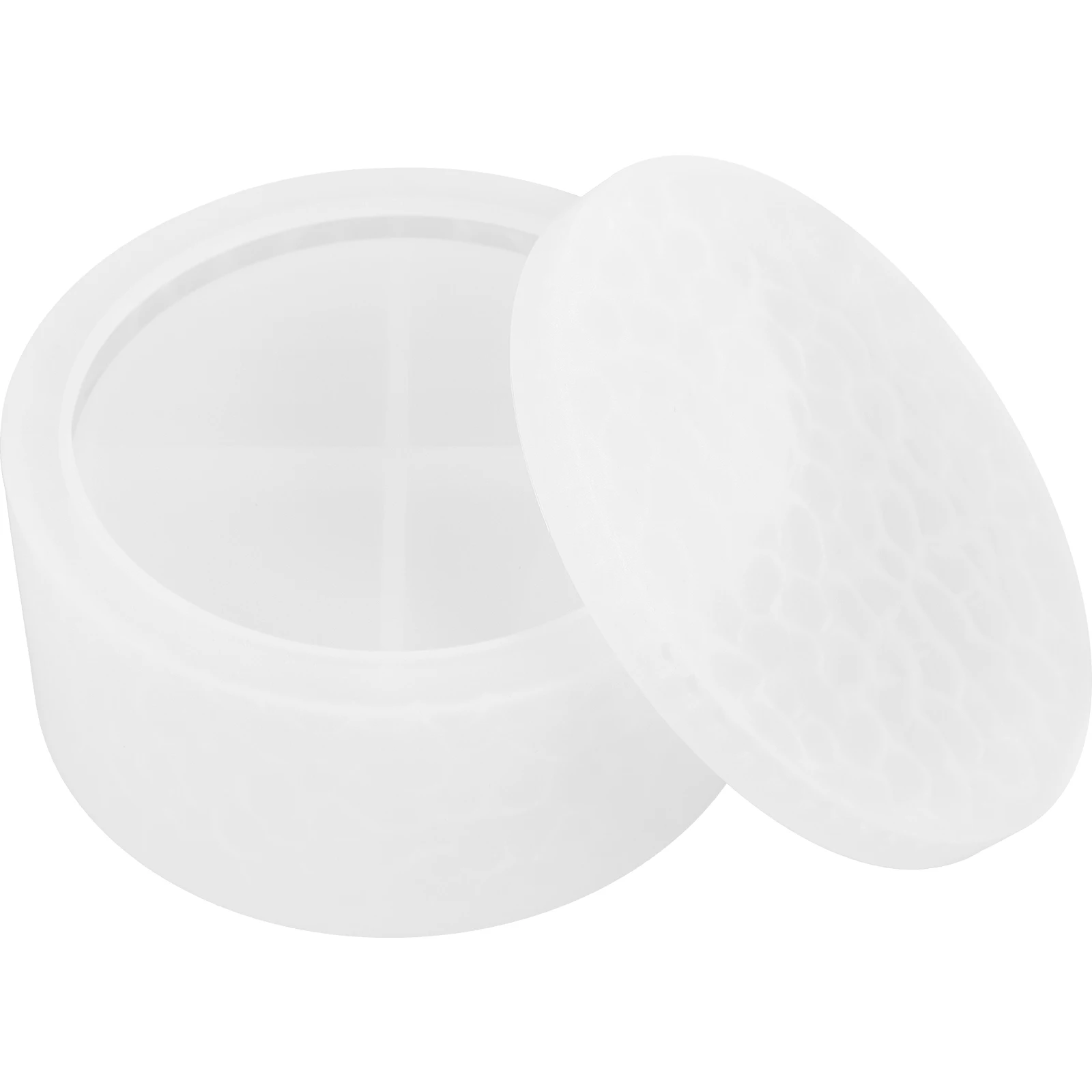 

Epoxy Storage Box Silicone Mold DIY Crafts Making Cool Resin Molds Jewelry Box Mold Round Rhinestone Crystal Drip Gel ganizer