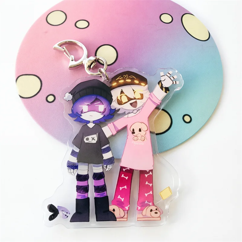 Murder Drones N&Uzi Keychains Uzi Doorman and N Acrylic Charms keyring Cute cartoon game Character pendant