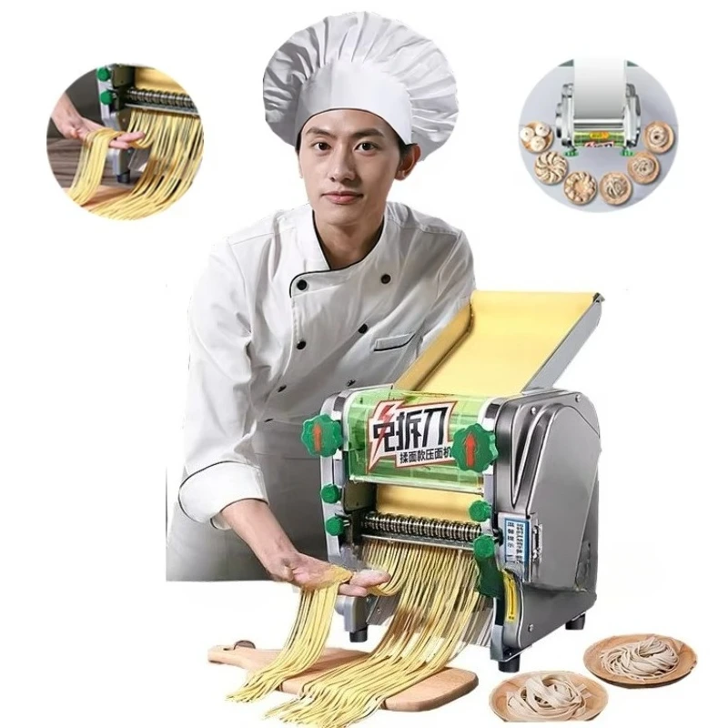 

Stainless steel small commercial electric fresh noodle machine ramen pasta round noodle machine