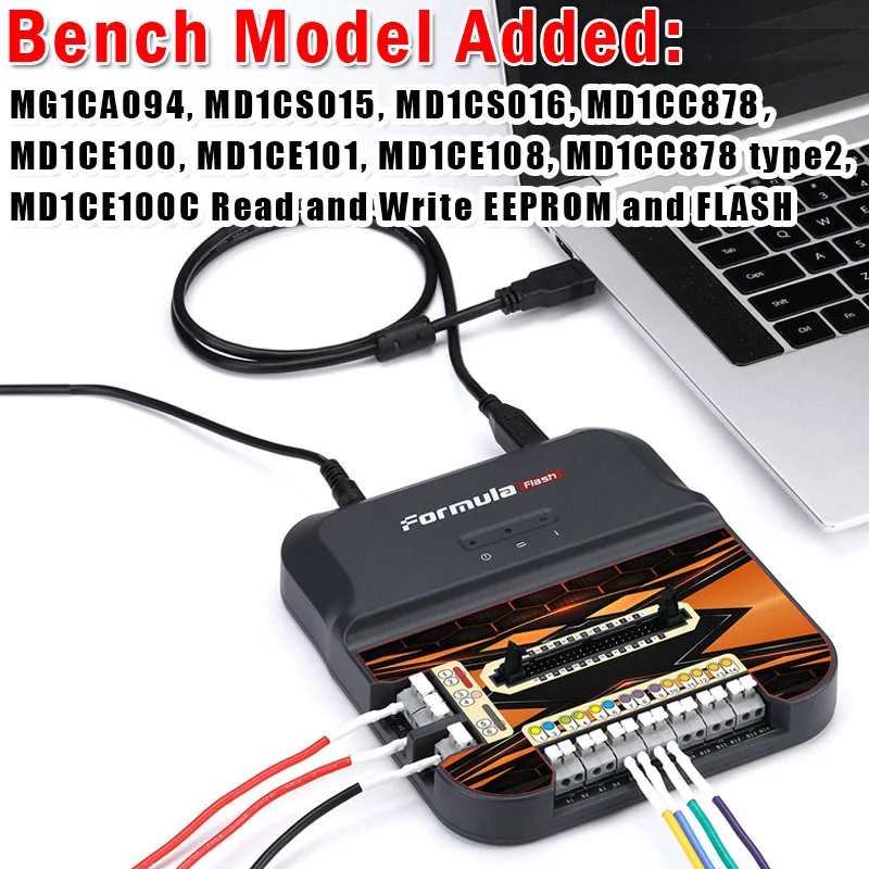 FormulaFLash ECU TCU Tool Formula Flash ECU Clone IMMO OFF DTC Clean VIN modyfikacja Odczyt i zapis EEPROM / FLASH MD1CS018 MD1CS016 itp.