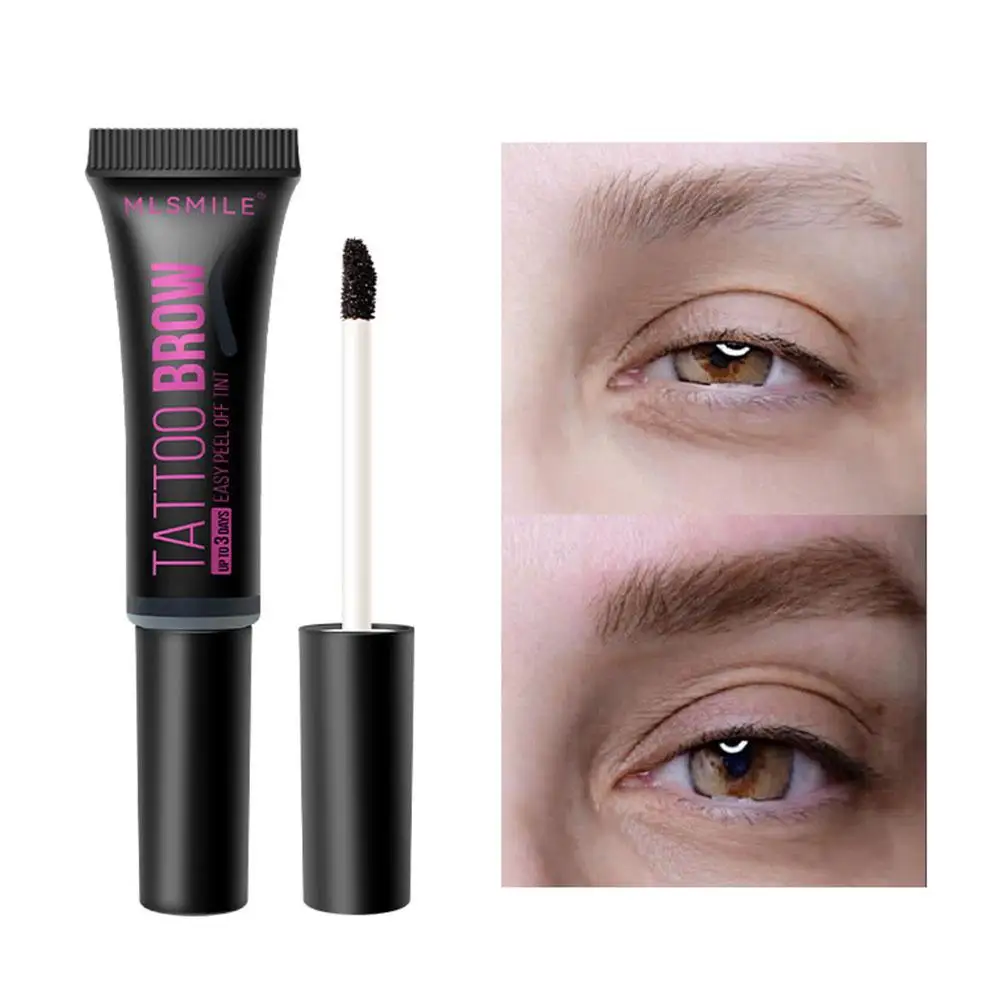 Eye Brow Tattoo Tint, Peel Off Sobrancelha Ferramenta, Gel Enhancer Up Creme, Eyeliner Make Dye, Cosméticos, Impermeável, Freck, O7H6, 3 cores