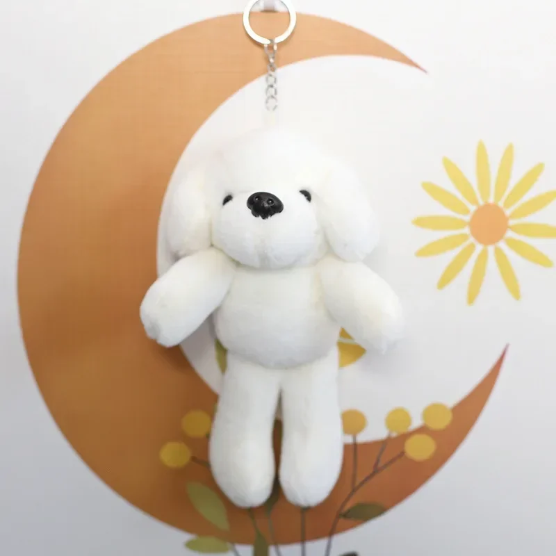 Porte-Clés en Peluche en Forme de Chien Mignon, Chiot, Jouet, Pendentif, Interrupteur Cartable, Sac à Main, Cadeau d'Anniversaire pour Fille, 1 Pièce