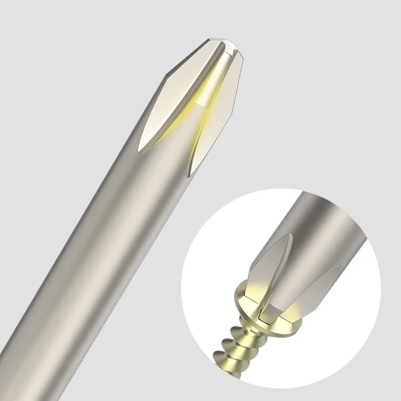 50/75/100/150mm Phillips Electric Screwdriver Bit PH0/1/2 Magnetic Screw Driver Bit S2 Alloy Steel High Hardness Batch Head Bit