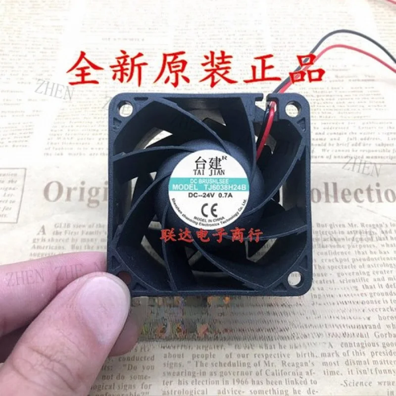 

Y for TAIJIAN TJ6038H24B DC24V 0.7A 6038 6cm Inverter Cooling Fan