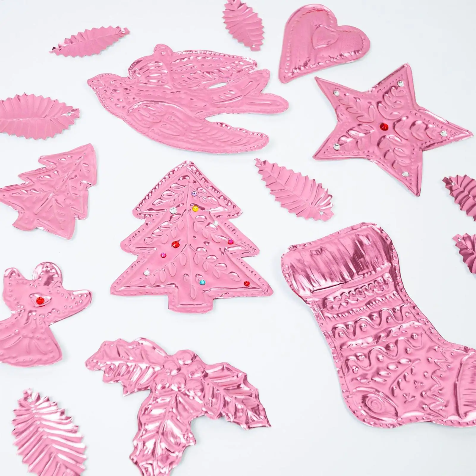 Embossing Foil 8 Pieces Aluminum Craft Supplies Embossing Sheets Foil Paper For Crafts For Christmas Birthday Holiday Art view 3