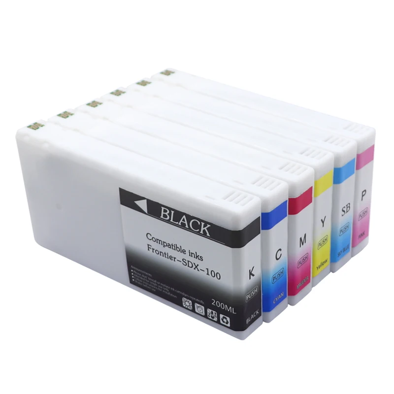 200ML DX 100 DX-100 T7811-T7816 Ink Cartridge Dye-based Ink For Fuji Frontier-S DX100 Printer T7811 T7812 T7813 T7814 T7816
