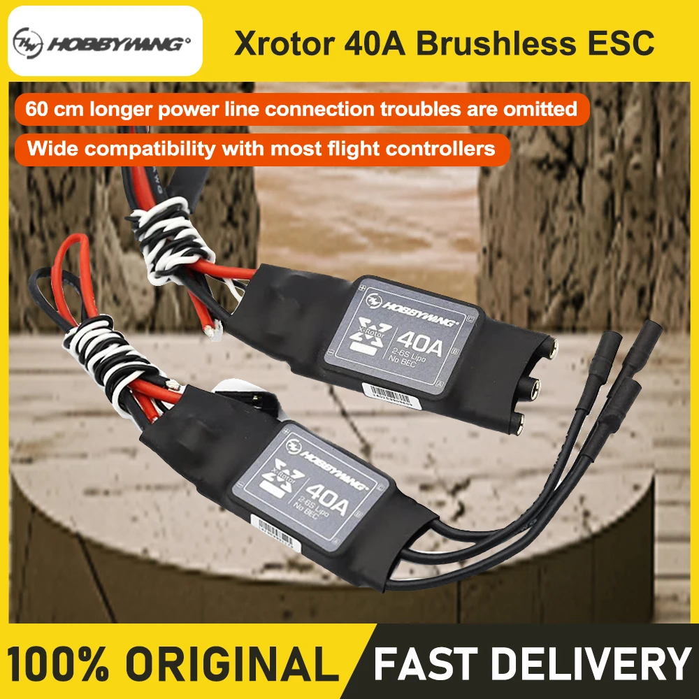 Hobbywing XRotor 40A Brushless ESC for RC Multicopter Aerial Photography Drone Speed Regulator with 4-Type Wire Options