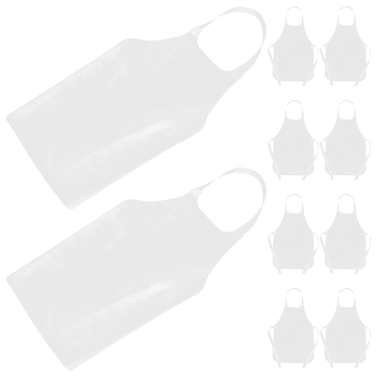 

10 Pcs Kids Waterproof Painting Apron Lightweight Toddlers Drawing Non Woven Children Crafts Baking