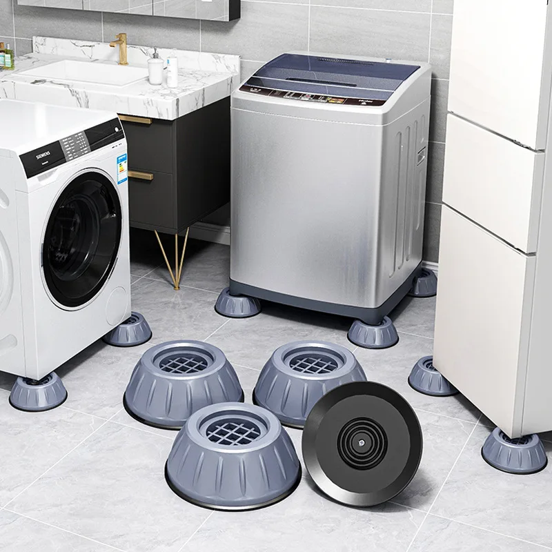 4-piece set of washing machine table and chair shock-proof cushion plastic enhances stability to reduce noise
