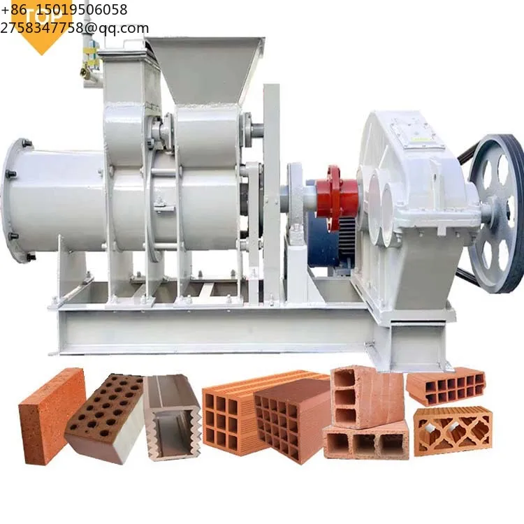 Vacuum Extruder Production Line Solid Hollow Red Earth Soil Mud Automatic Clay Bricks Maker Machine
