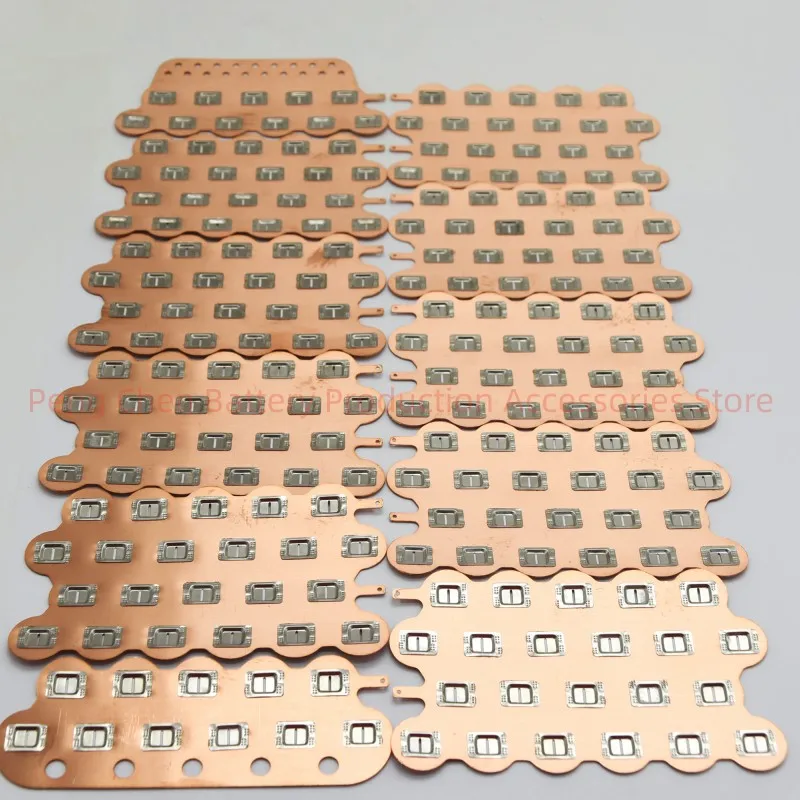 Sales Of Copper Busbar 21700-20S11P Cell Spacing 21.4mm 0.3mm Copper-nickel Composite Sheet Custom Battery Connection Piece 1Set