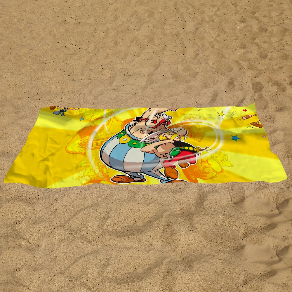 A-asterix et O-obelix منشفة كرتونية هدية للسفر الصالة الرياضية ساونا السفر سبا دش التخييم سريعة الجافة الرياضة مناشف الشاطئ بركة لينة