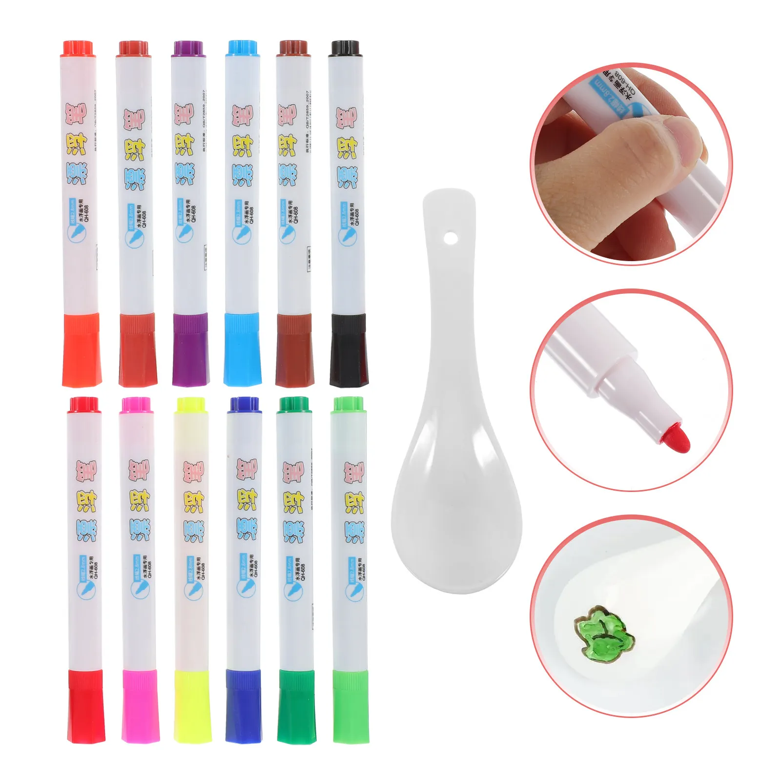 

1Set Premium Odorless Whiteboard Markers Smooth Writing Waterproof Dry Erase Pens for Office School Classroom Home Use Plastic