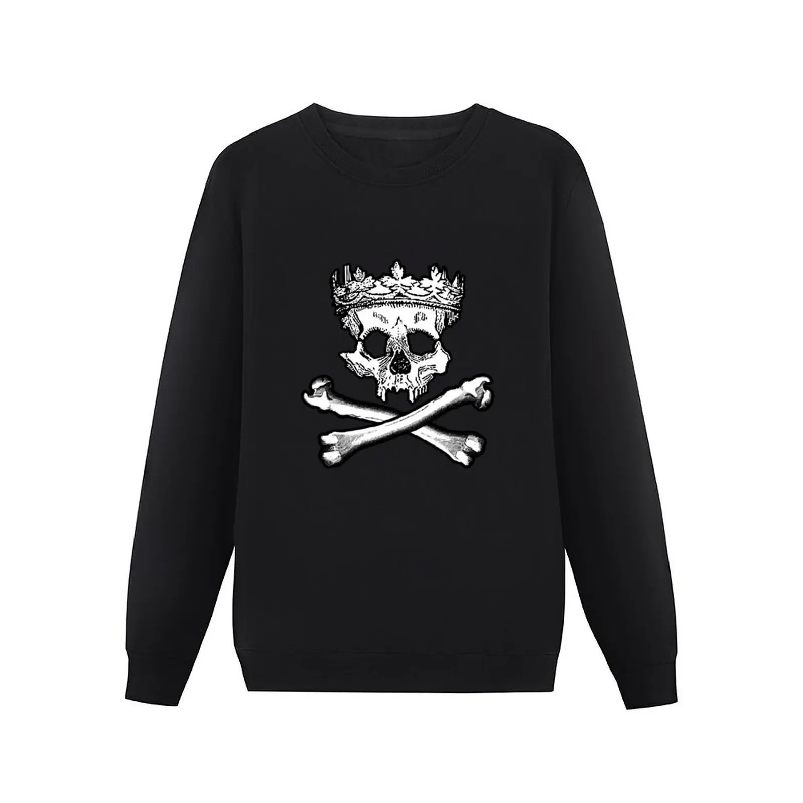 Grunge King Skull and Crossbones Pullover Hoodie tracksuit men mens clothes men clothes winter man sweatshirt