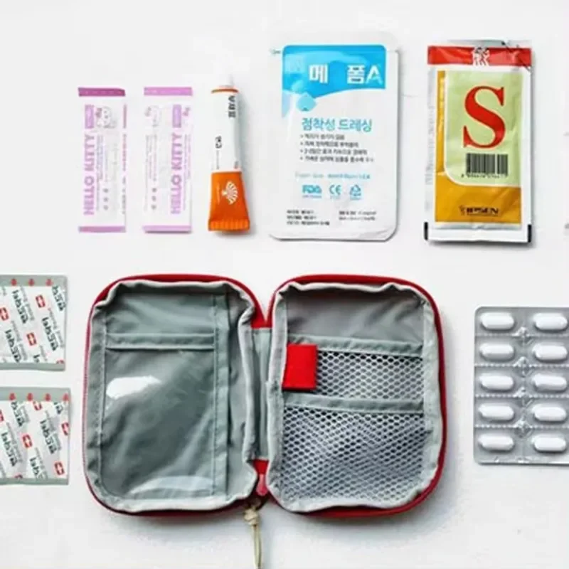 Kit di pronto soccorso all'aperto da viaggio portatile Mini borsa per medicinali campeggio utile custodia per pillole per uso domestico Organizer accessori