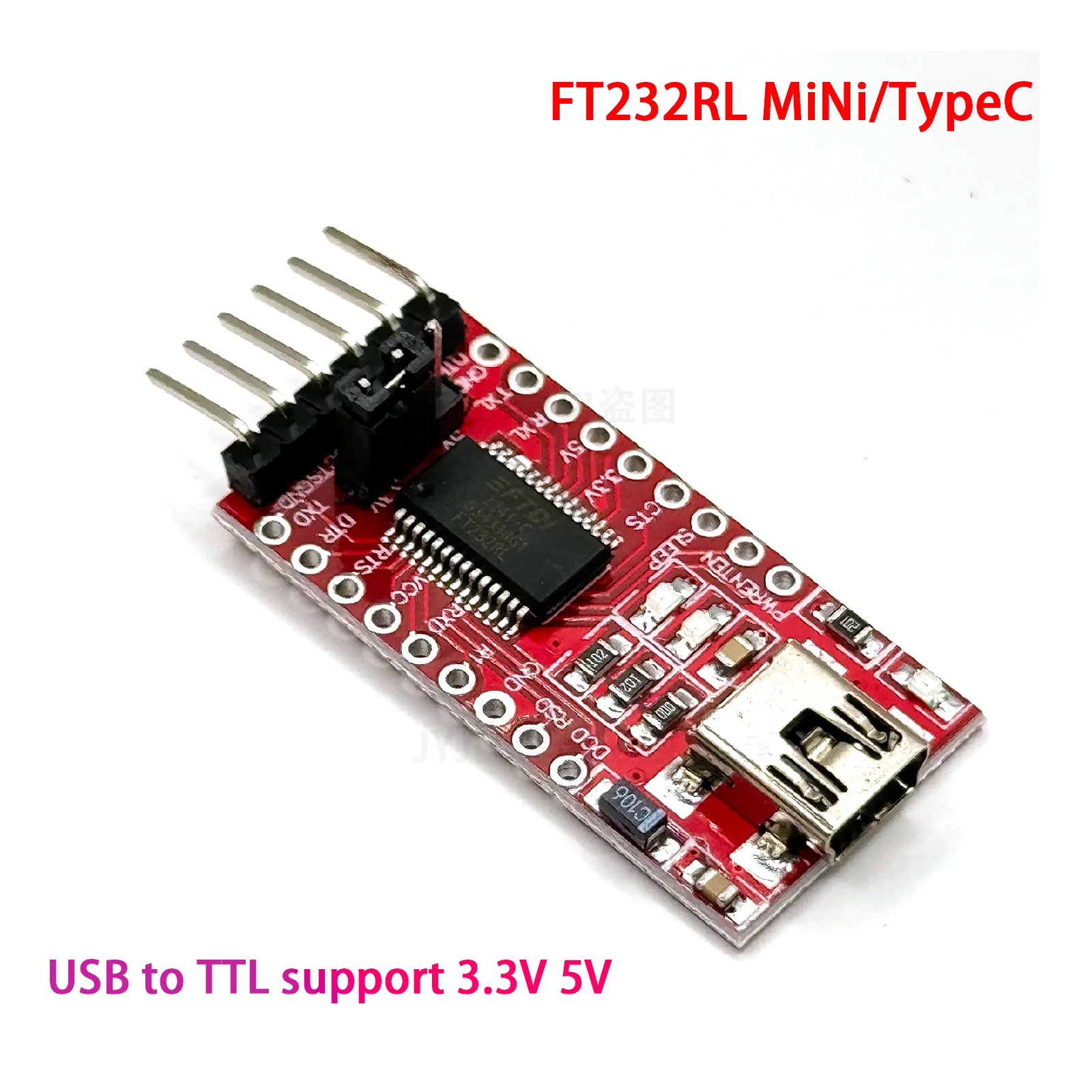 USB To TTL 3.3V 5V FT232RL Module Download Cable Mini Interface TYPE-C Interface