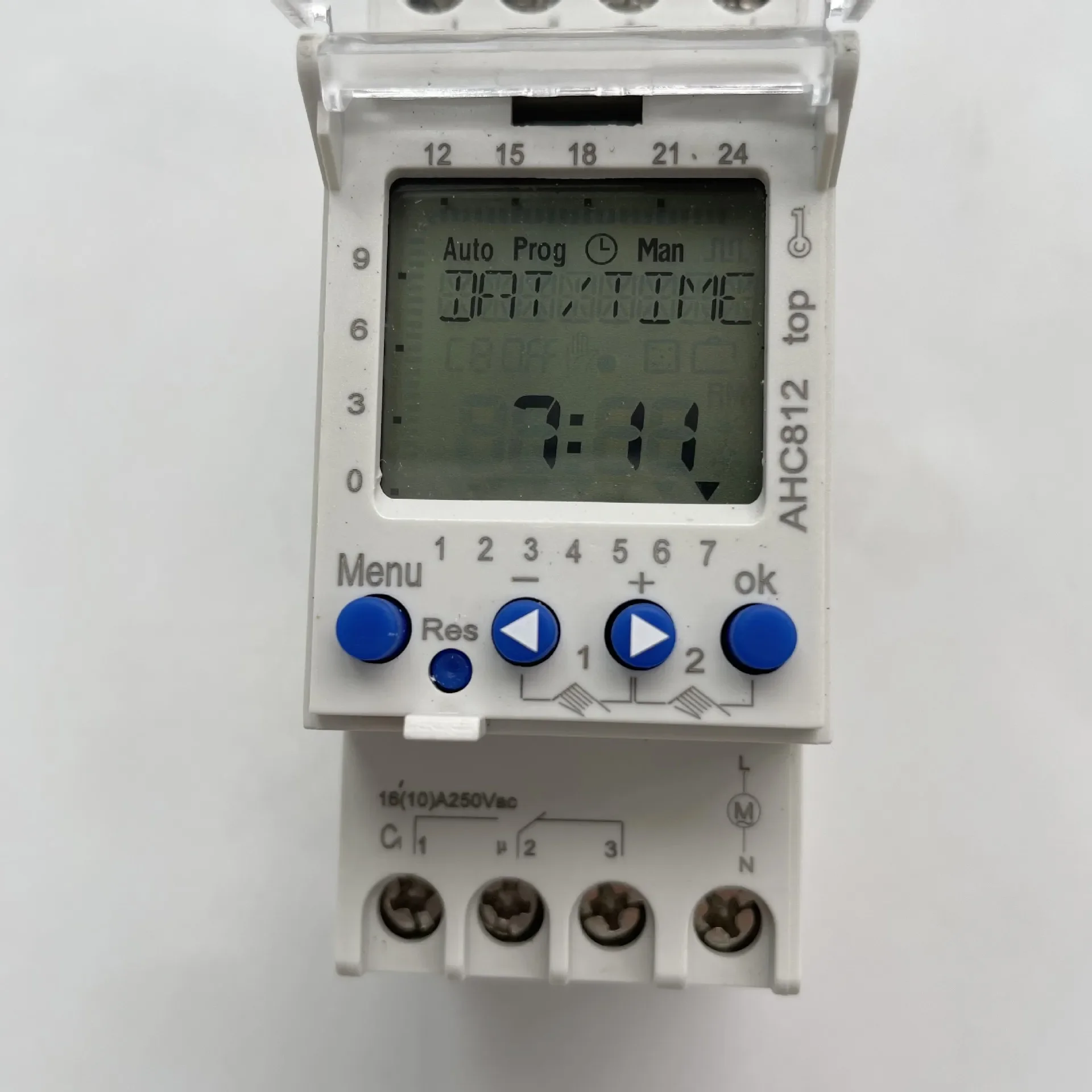 2 Channel Timer Programmable Timing Switch AHC812 Programmable Timing Switch 220V 16A