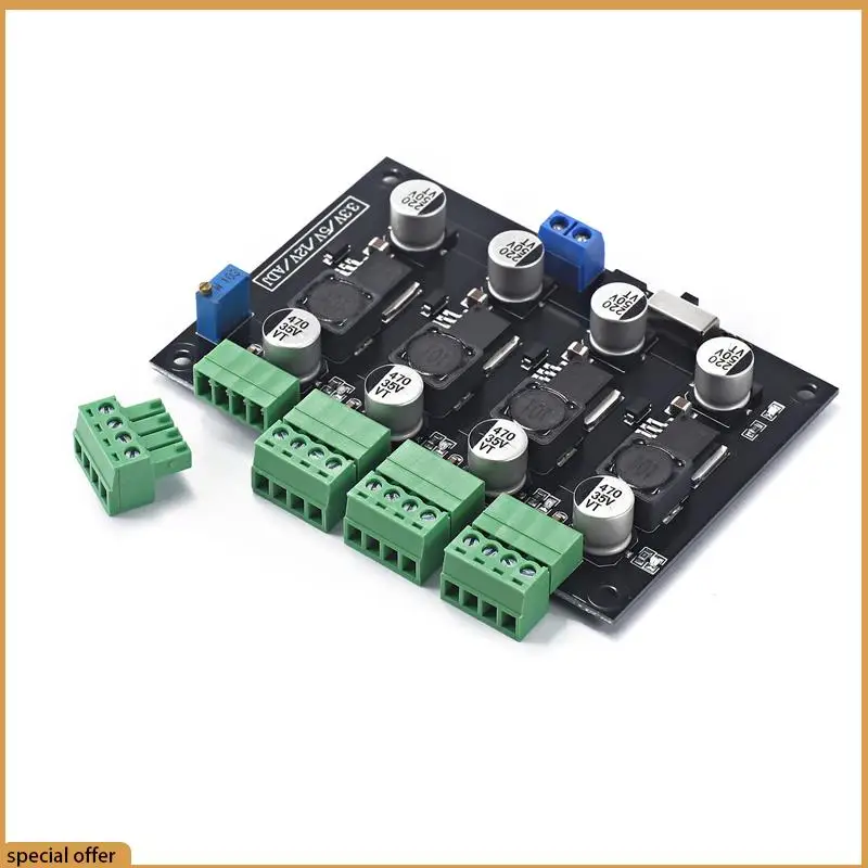 A68Z LM2596 Voltage Power Supply Module 3.3V/5V/12V/ADJ Adjustable Voltage Output Power Supply Module