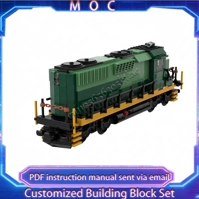 

771 Parts MOC City Transportation Train Heritage Painting Model Custom Puzzle Bricks DIY Creative Assembly Kids Puzzle Xmas Gift