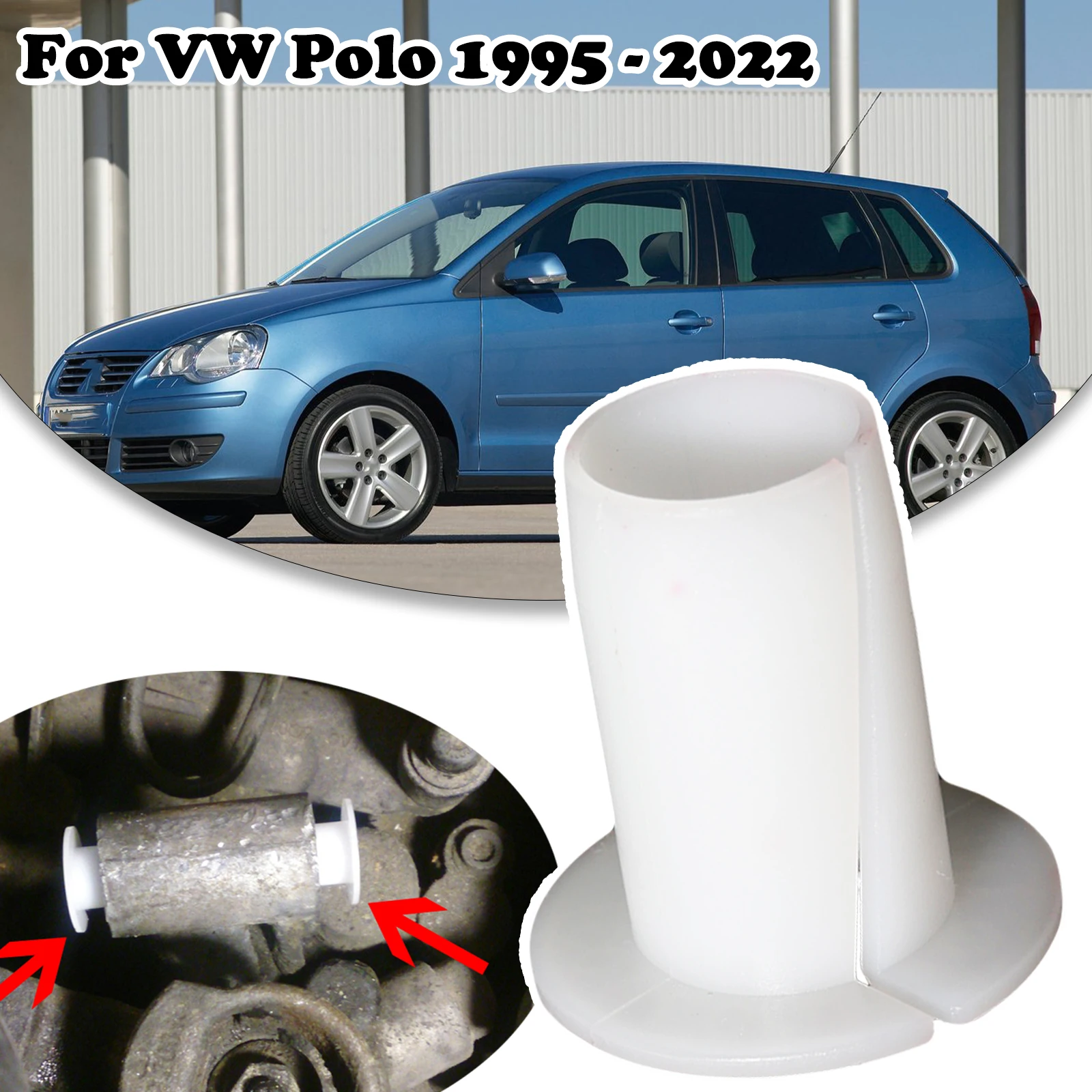 

For VW Polo 1995 1996 - 2022 Gear Selector Circuit Rod Linkage Relay Lever Bushing Deflection Bar Shift Control Bearing Socket