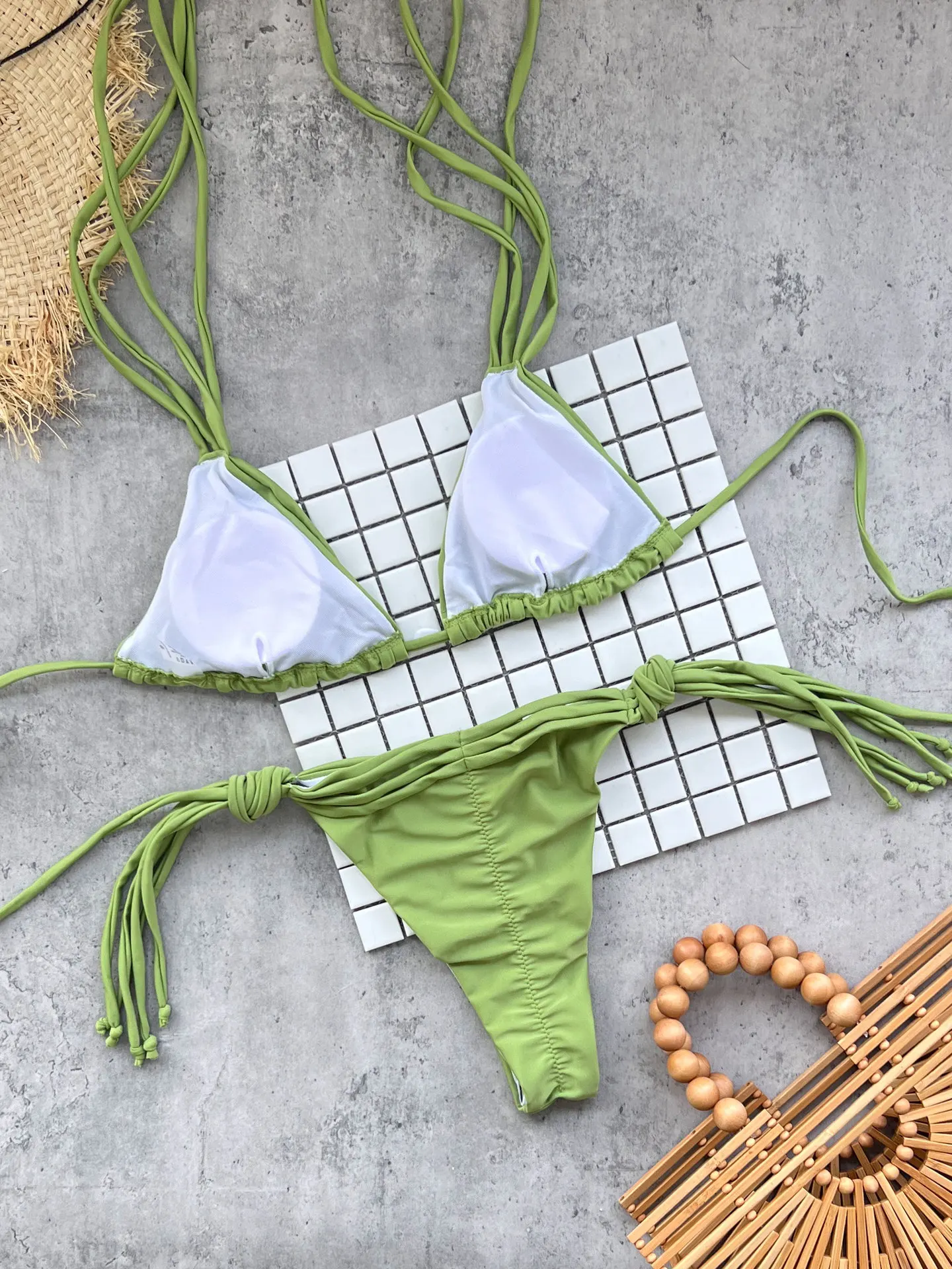 ฤดูร้อนชุดว่ายน้ําผู้หญิงเซ็กซี่ชุดบิกินี่ Push-Up เบาะ Bra ทอง 2 ชิ้นชุดว่ายน้ํา Beachwear ชุดว่ายน้ําหญิงชุดว่ายน้ําเซ็กซี่