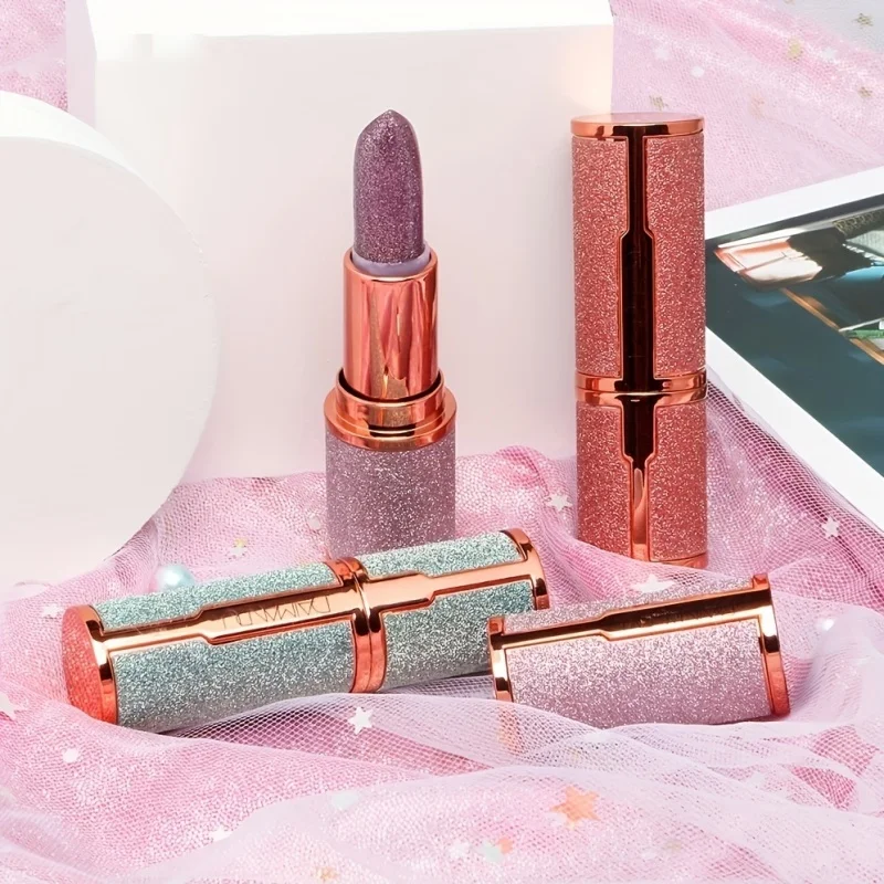 Star Shine Jelly Lipstick Warm Color Change Cute Pink Girl Student Makeup Long-lasting Moisturizing Moisturizing Lipstick