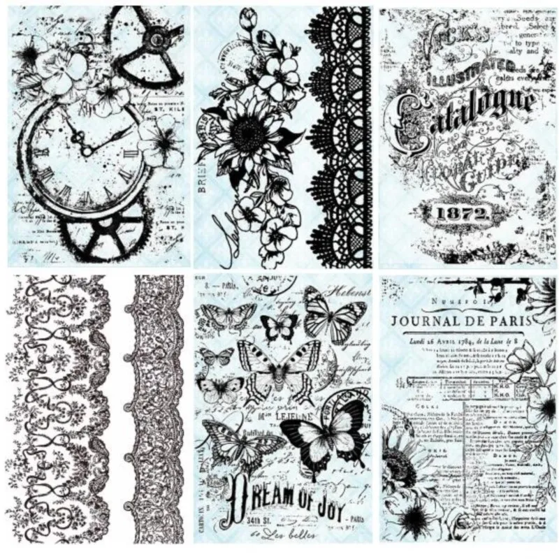 

Старый кружево/фон/прозрачный силиконовый штамп/печать для DIY скрапбукинга/фотоальбома декоративный прозрачный штамп M1417