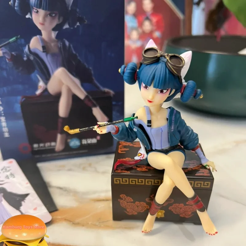 

Light Chaser Animation x FUN TOYS 1/12 Green Snake Baoqingfangzhu Figure Model 12cm Little Fox Figurine Doll Collectible Toy