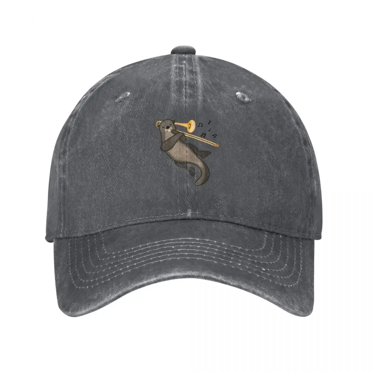 

Trombone River Otter Baseball Cap Hip Hop Hat Luxury Brand birthday Man Women's