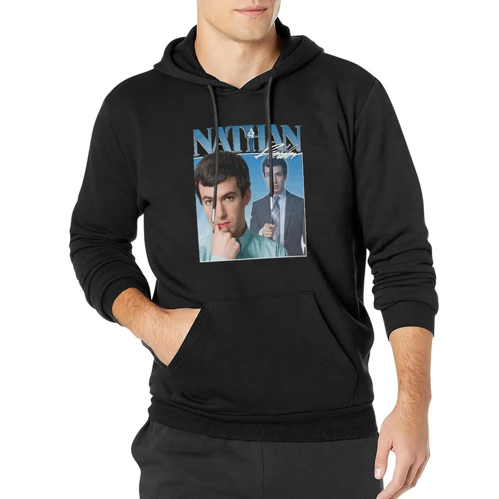 

Nathan Fielder 90s Vintage Pullover Hoodie men's clothes men's sweat-shirt set men's hoodies