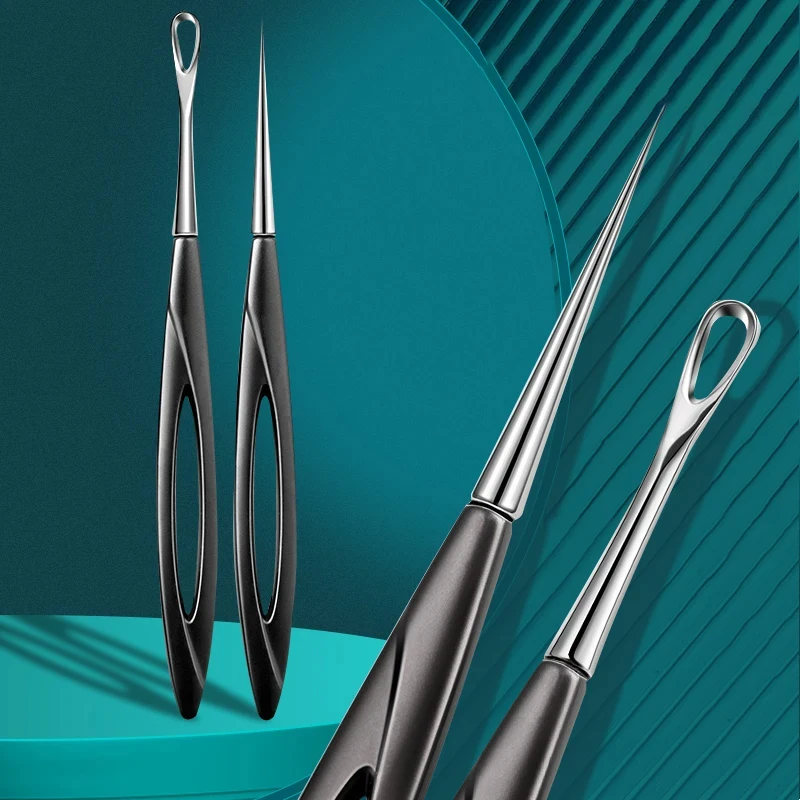 ملون جديد فائق النعومة خلية البثور الرؤوس السوداء الرؤوس البيضاء كليب صالون تجميل خاص جزيئات الدهون إبرة أداة