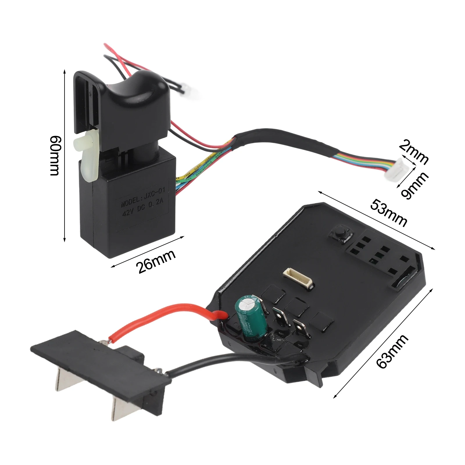 

1pc Speed Switch Drive Board Control Board+Switch For 2106/161/169 Brushless Electric Wrench Drive Control Board+Switch