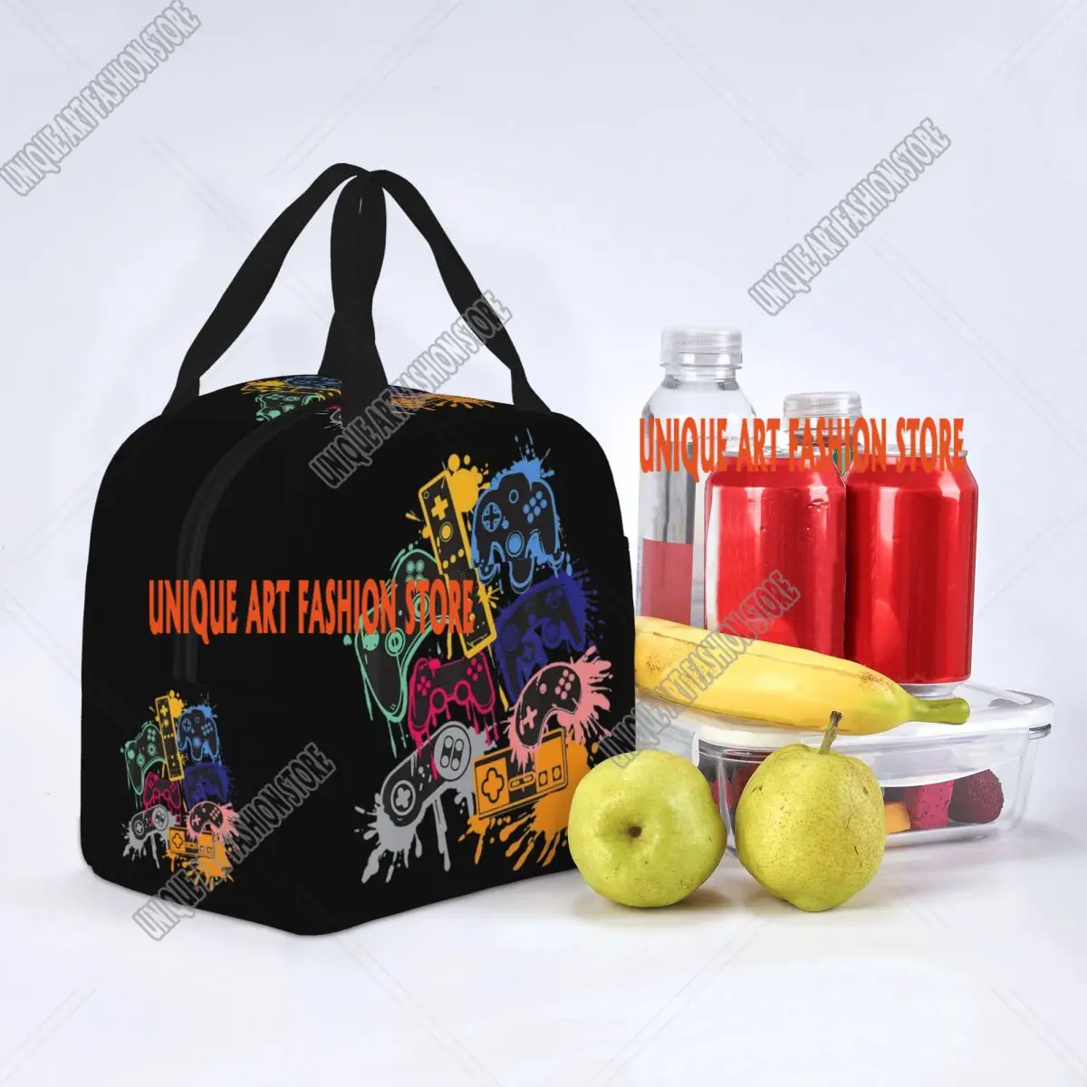 Controlla tutte le cose Controller per videogiochi Borse per il pranzo isolate Contenitore per pasti portatile Borsa termica Tote Lunch Box Borsa per alimenti