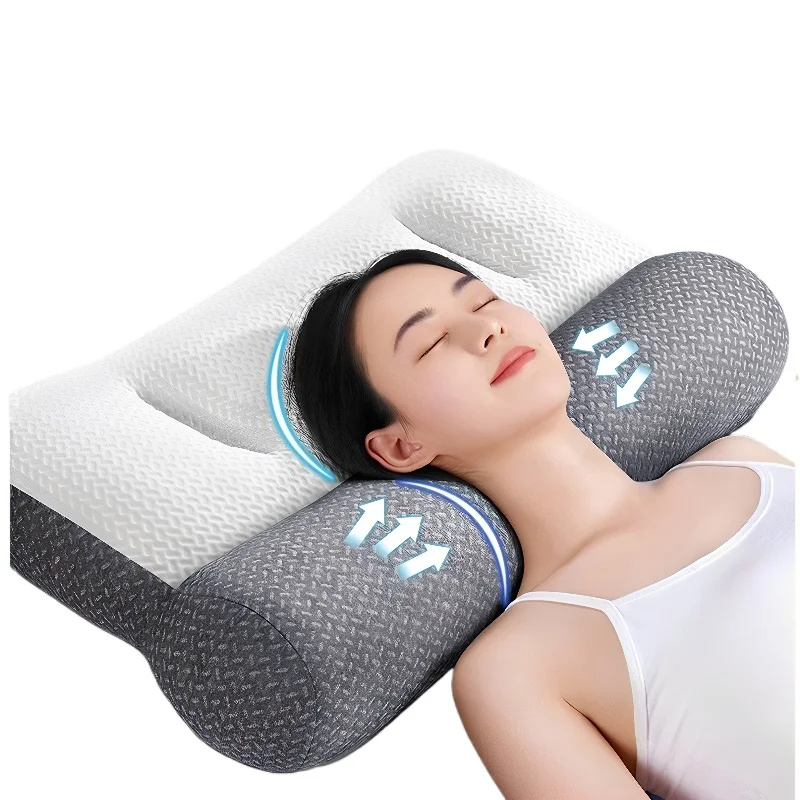 Neck protection to help sleep, buckwheat pil low, cervical spine correction pillow, traction heating massage sleeping pillow