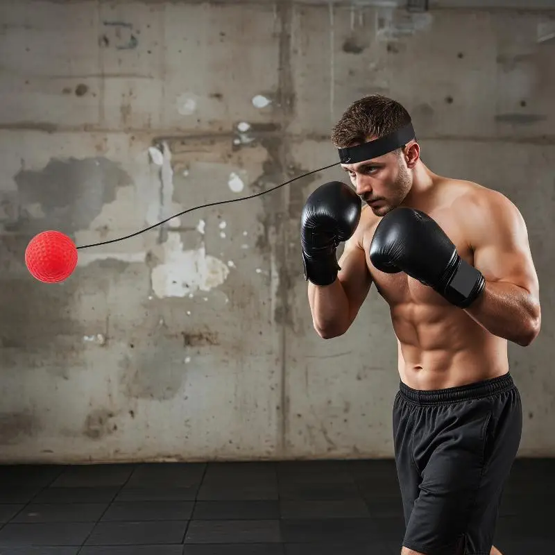 Reflex Ball Training Set Boxing Speed Headband for Enhanced Punch Accuracy at Home or Gym