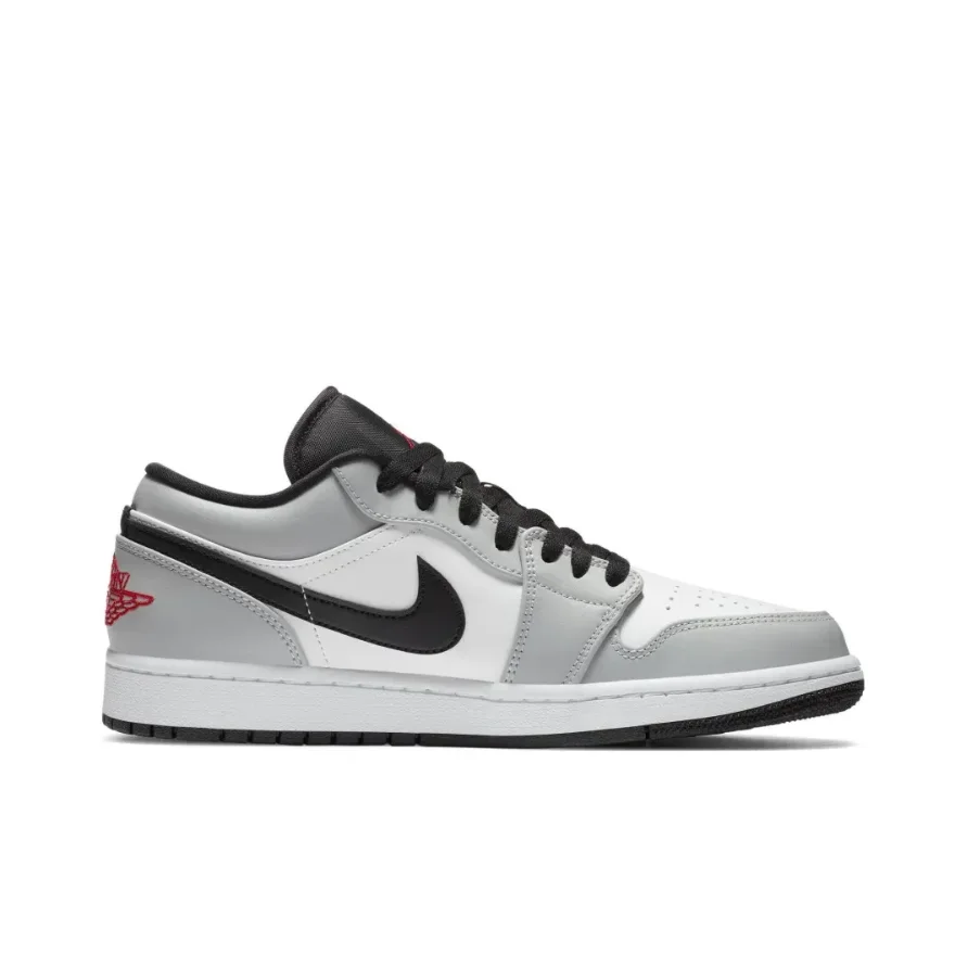 Nike new Air Jordan 1 Low men's comfortable versatile basketball shoes fashion classic sneakers breathable gray and black