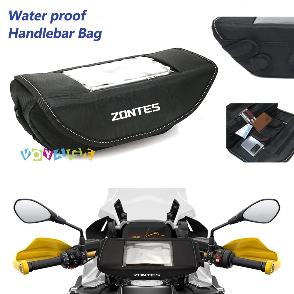 For ZONTES G1-125 G1 125 Motorcycle Accessories Waterproof And Dustproof Handlebar Storage Bag motorcycle handlebar travel bag