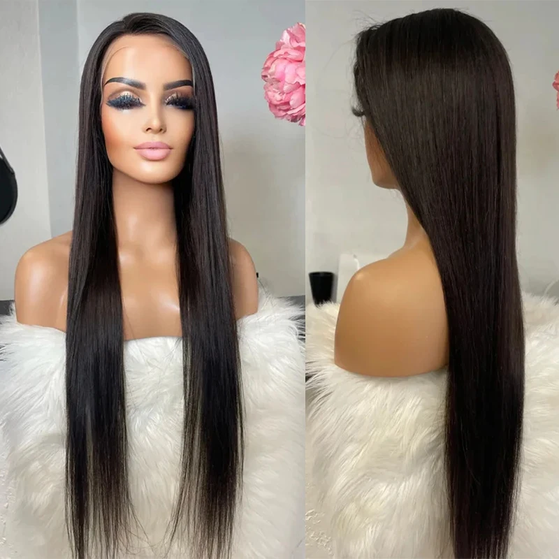 13*4 Lace Front Wigs Straight Wigs High Quality Synthetic Hair Wigs Good Texture Black Wig for Women Daily Use Heat Resistant