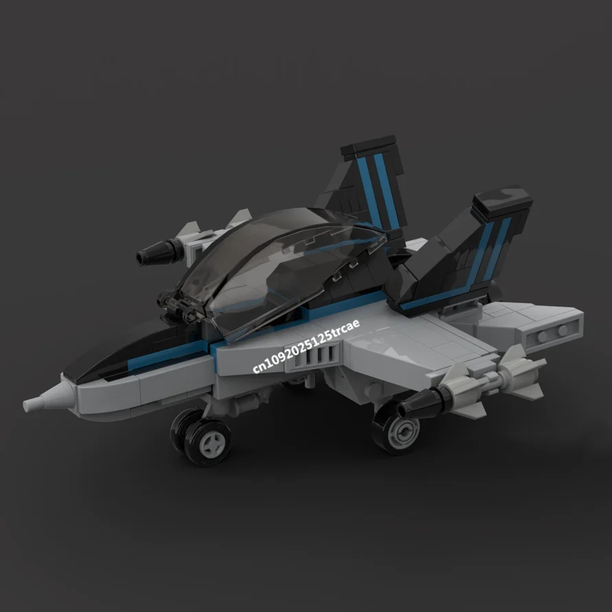 새로운 Moc 미니 육군 스케일 제트 항공기 빌딩 블록 슈퍼 파이터 모델 Diy 창의적인 아이디어 어린이 장난감 생일 크리스마스 선물