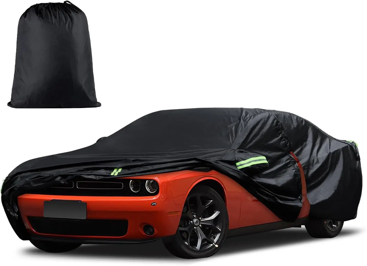 

Custom Fit Car Cover for Dodge Challenger 2008-2025, Waterproof All Weather Protection with Zipper