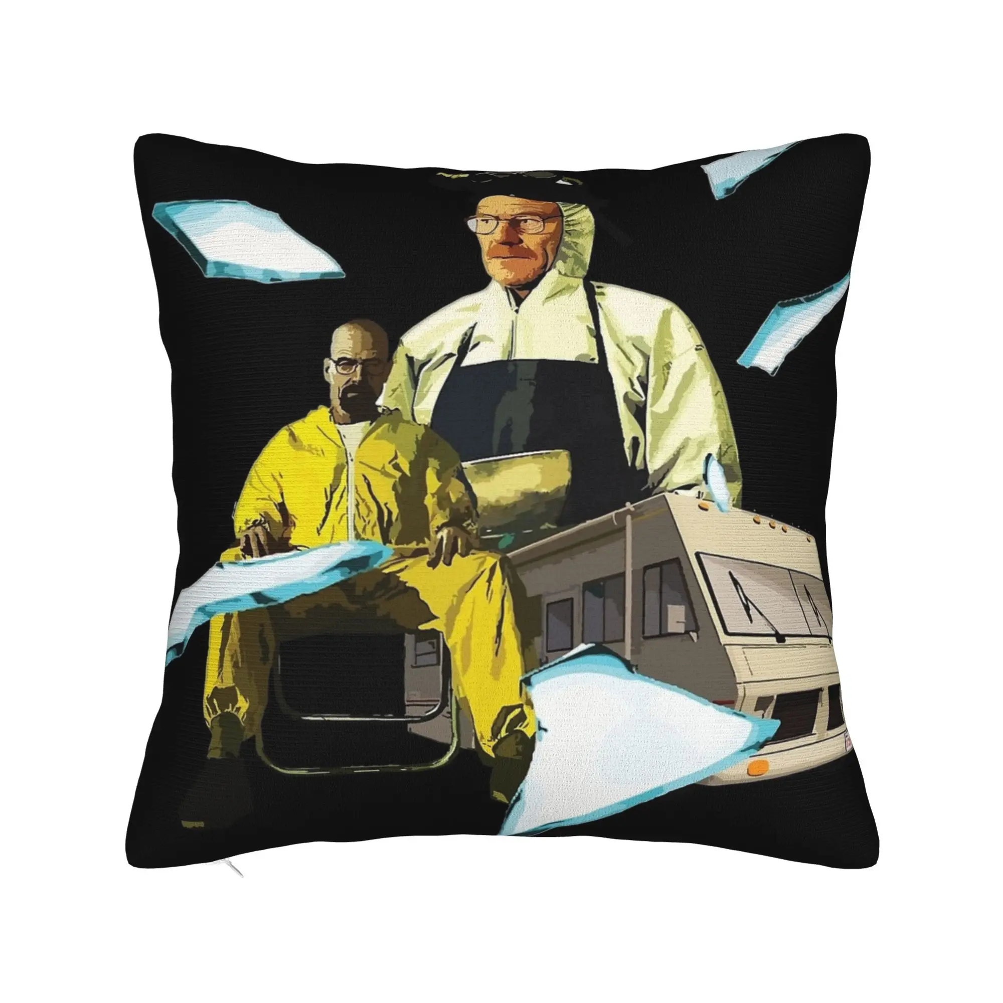 Walter White Square Pillowcases Polyester Home Breaking Bad Cushion Case Creative Home Decoration Throw Pillow Case 40*40