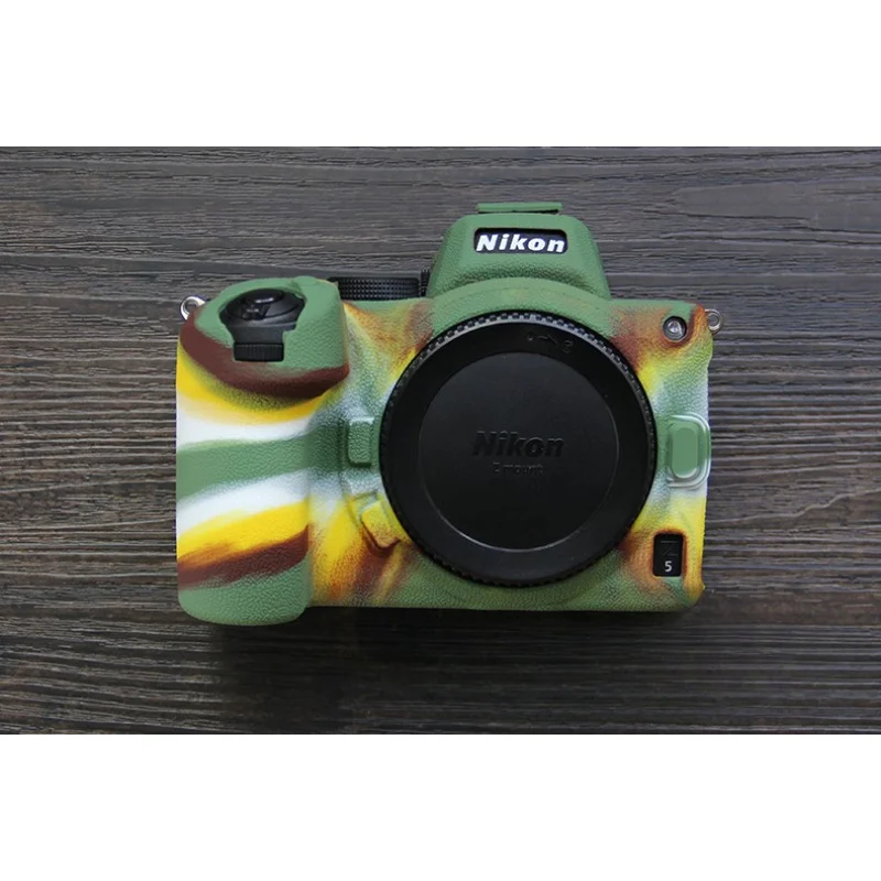 

For Nikon Z5 Camera cover Protective Sleeve nikon z5 Silicone Case Litchi Pattern Portable camera bag