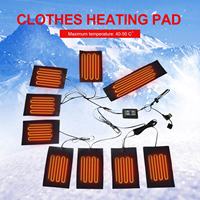 9 In 1 Clothes Heating Pad With USB Charging 5V Carbon Fiber Heating Pad Electric Heating Sheet For Clothes Vests Underwear