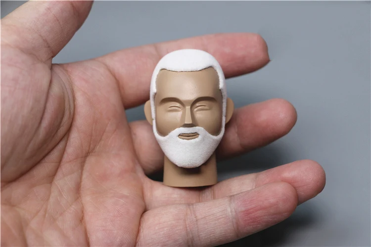 1/6 Model 2C Master Male Head Carving Sculpture Model Toy Third Party Non-2CWORKS Naijiu Old Man  fit 12