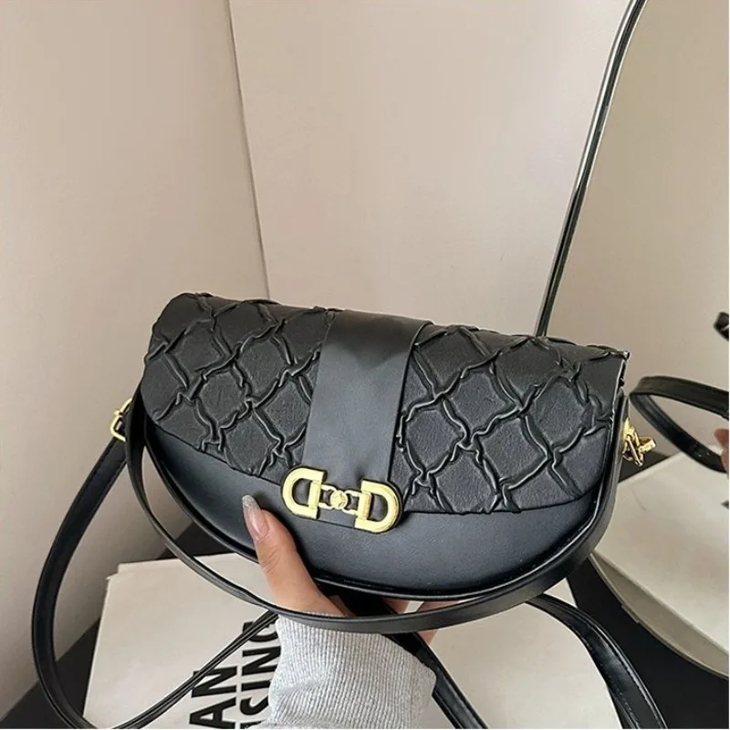 

Unique Maillard Style One Shoulder Handbag Luxurious Creative Daily Use Underarm Ladies Stylish Portable Adjustable Retro
