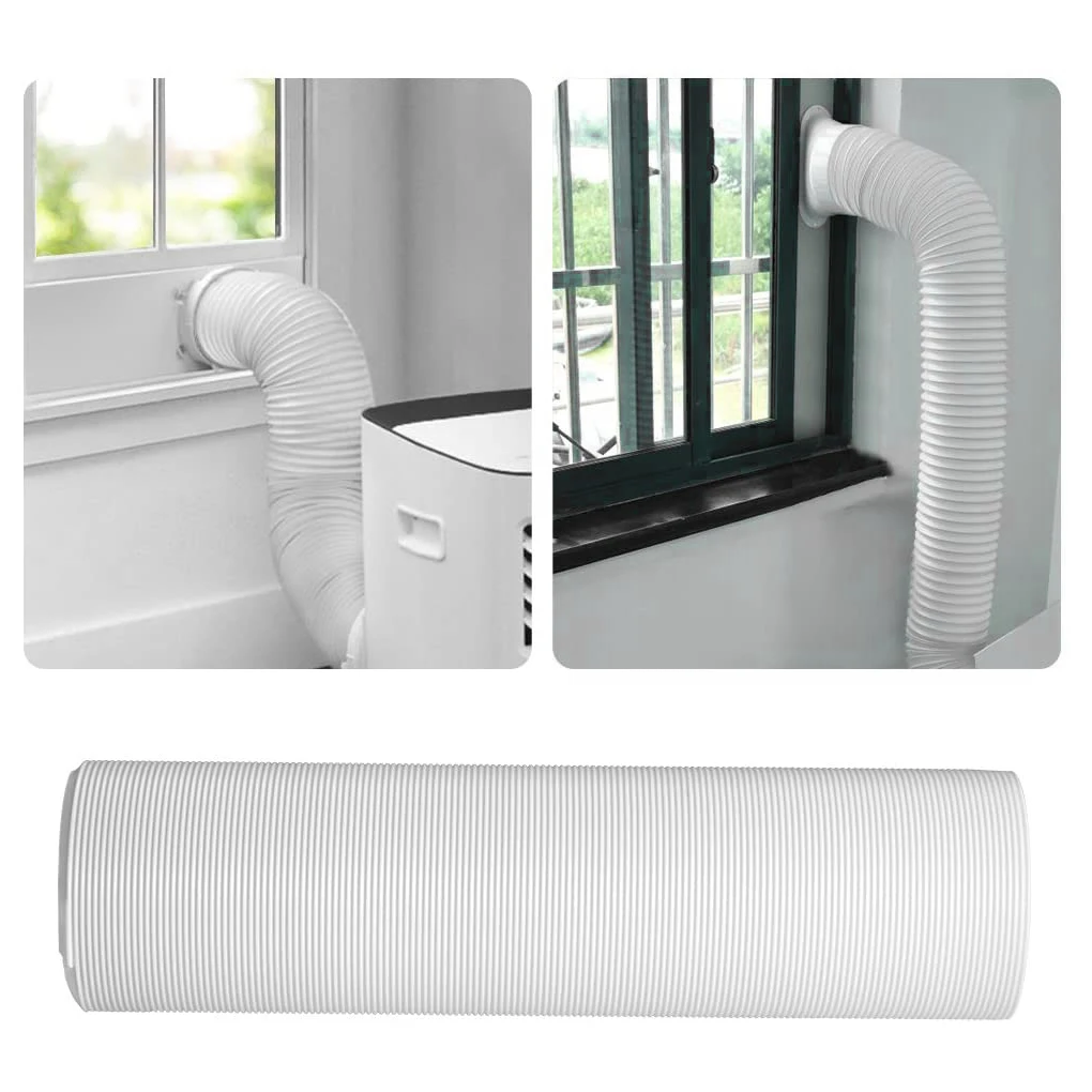KYCOR-Portable Air Conditioner Hose, Universal Pipe Air Conditioner Exhaust Hose 5.9 Inch Width PVC Duct Extension(1.5M)