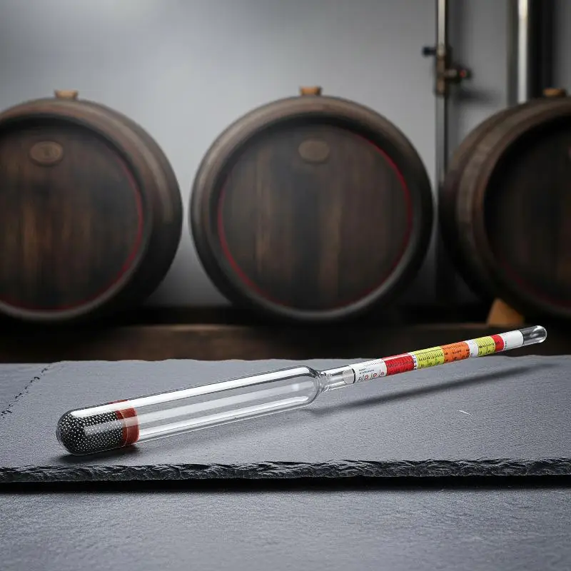 1Pcs Triple Scale Hydrometer High Precision Specific Gravity Meter for Alcohol Brix Testing Wine Mead Home Brewing