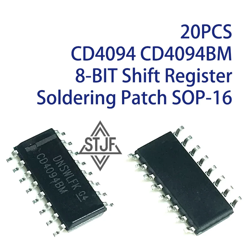 20PCS CD4094 CD4094BM 8-BIT Shift Register Soldering Patch SOP-16