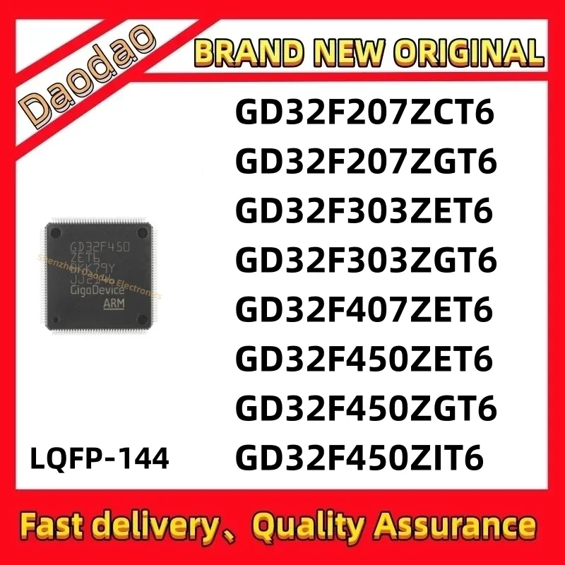 NEW GD32F207ZCT6 GD32F207ZGT6 GD32F303ZET6 GD32F303ZGT6 GD32F407ZET6 GD32F450ZET6 GD32F450ZGT6 GD32F450ZIT6 IC Chip LQFP-144